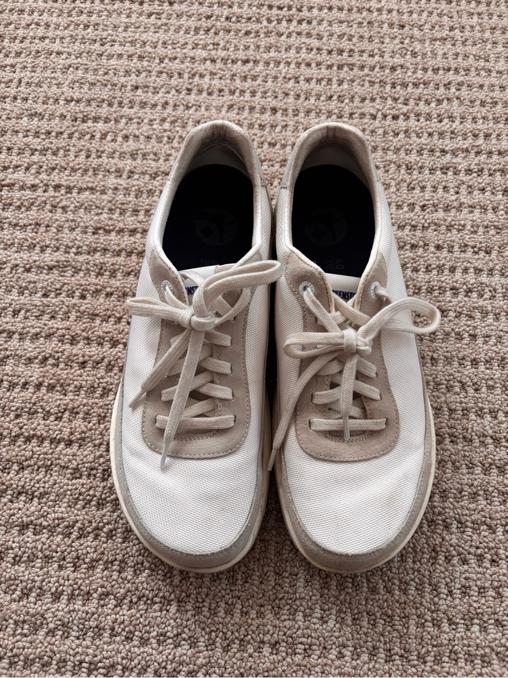 Birkenstock White Tennis Shoe’s Size 40